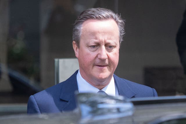 David Cameron made a surprise return to government on Monday (Jeff Moore/PA)