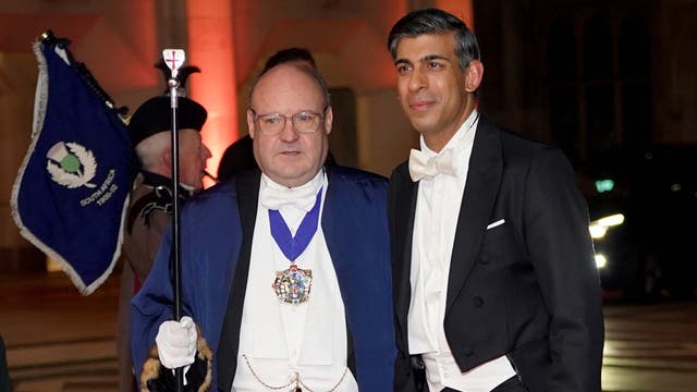 <p>Rishi Sunak’s speech to Lord Mayor’s Banquet after cabinet reshuffle.</p>