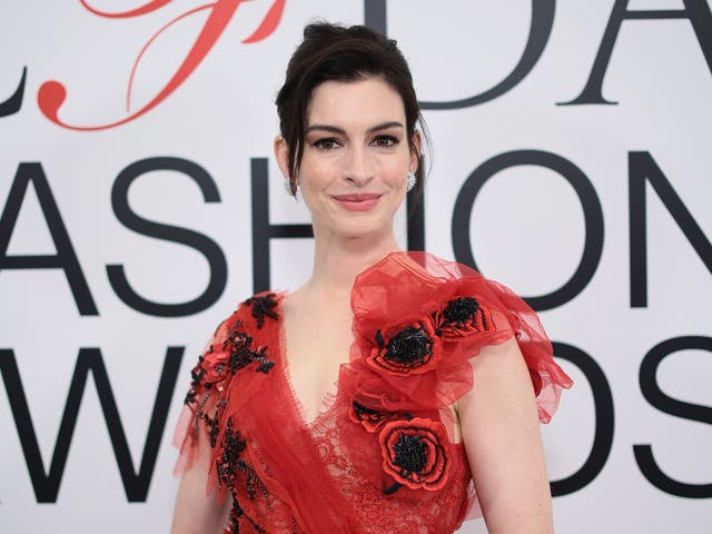 <p>Anne Hathaway attends the 2023 CFDA Fashion Awards at American Museum of Natural History on 6 November 2023 in New York City.</p>