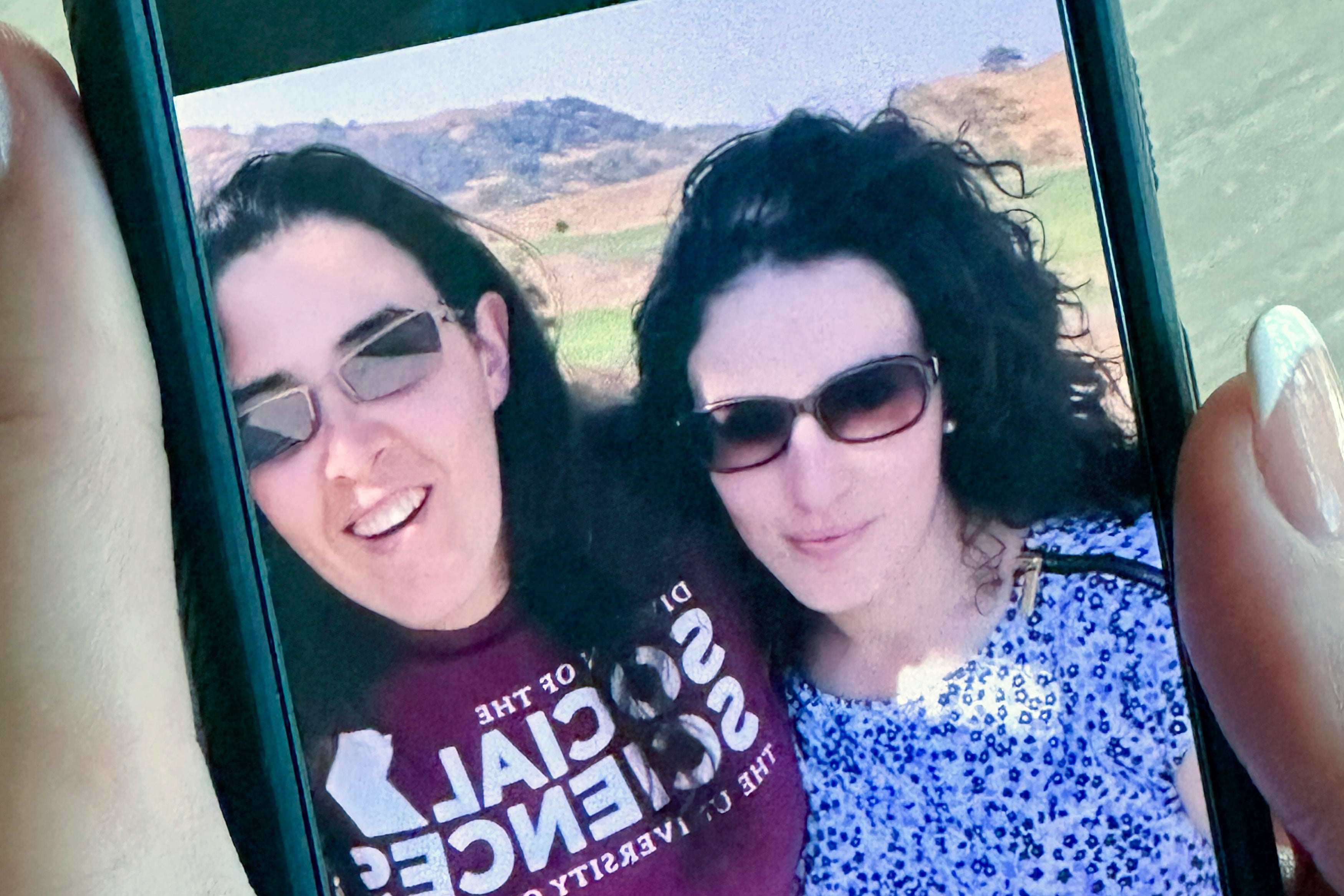 File: Emma Tsurkov, right, she and her sister Elizabeth Tsurkov are shown in Santa Clara Valley, California in 2018