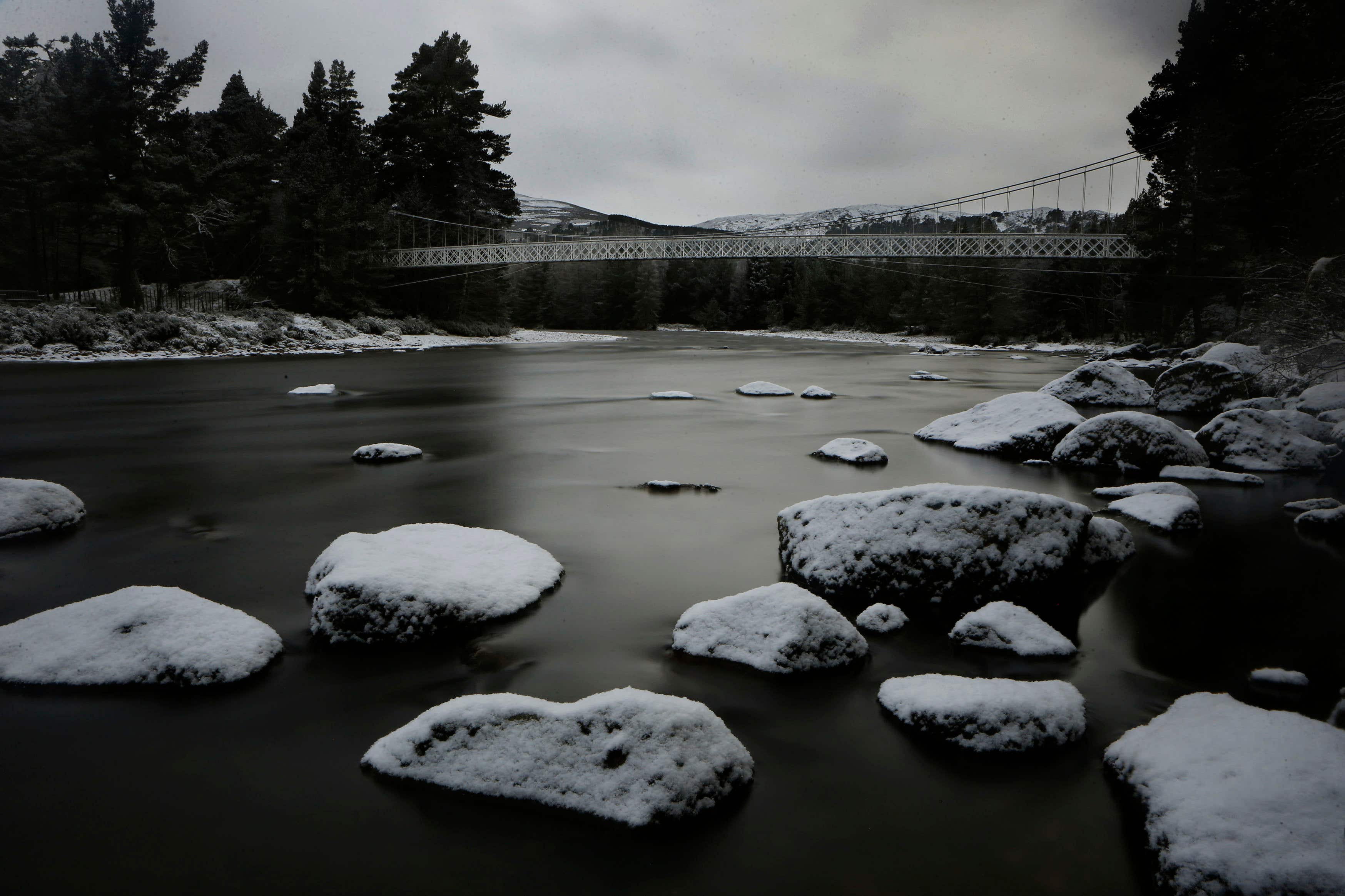 The River Dee near the Balmoral Estate, Aberdeenshire, December 2014 (Danny Lawson/PA Wire).