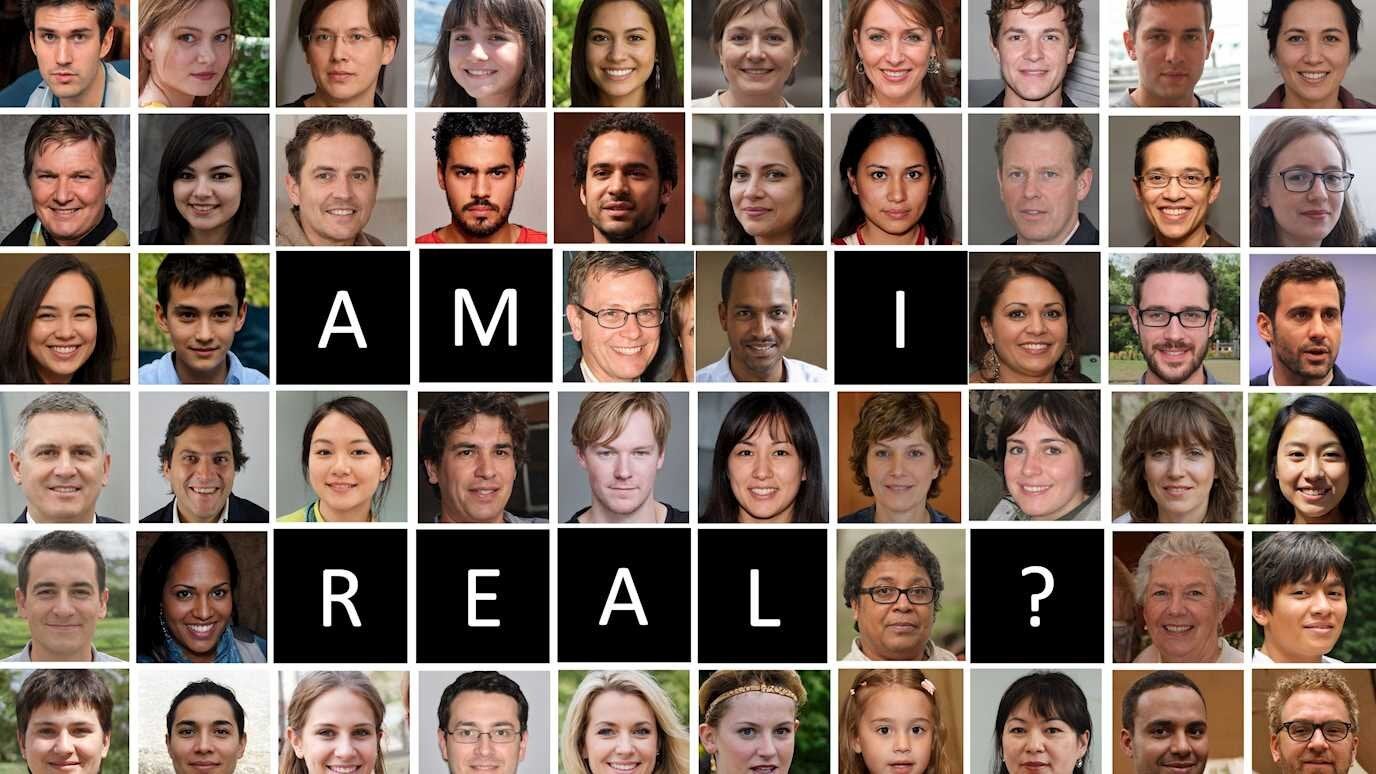 Only one face in this picture is real – the rest are AI images. Can you spot the one?