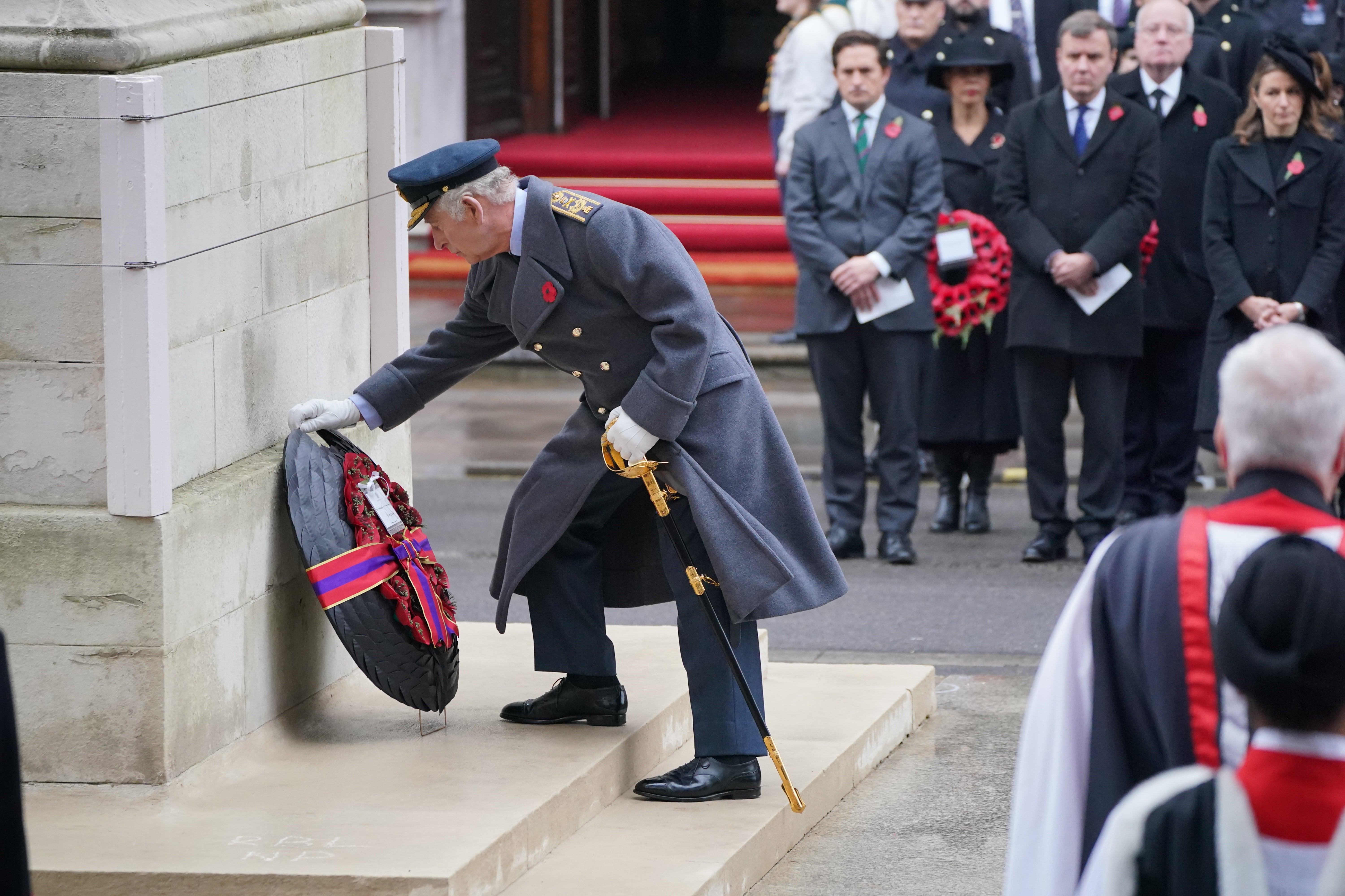 King Charles led the country at the Whitehall memorial