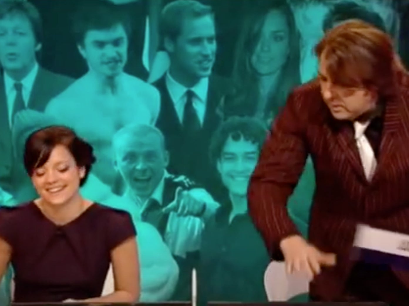 Lily Allen on ‘Big Fat Quiz of the year’ with Jonathan Ross