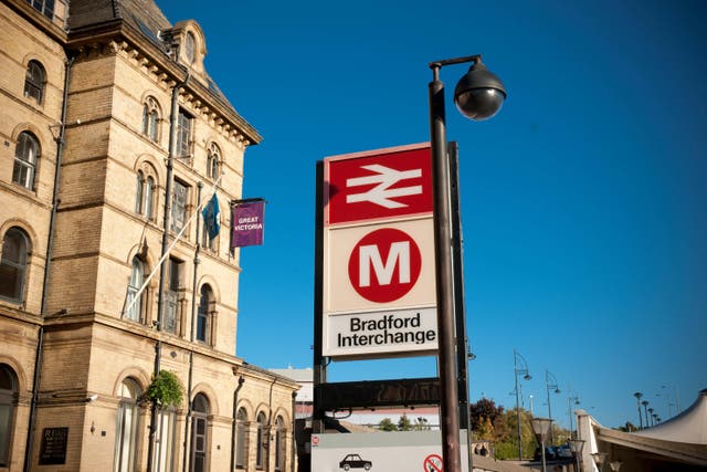 A new railway station in Bradford is ‘one step closer to becoming a reality’, rail minister Huw Merriman said (Alamy/PA)