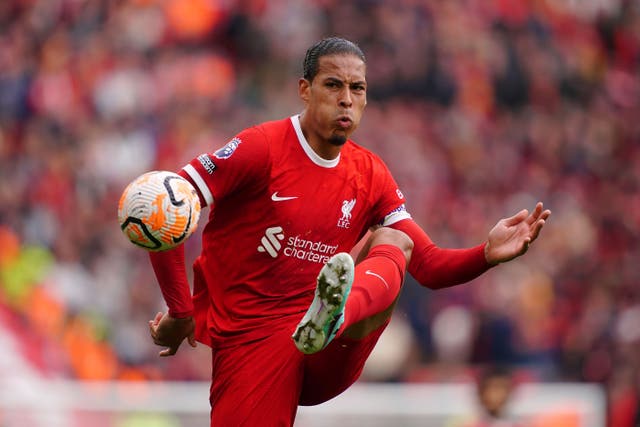 <p>Liverpool captain Virgil van Dijk is hopeful they can challenge Manchester City again (Peter Byrne/PA)</p>