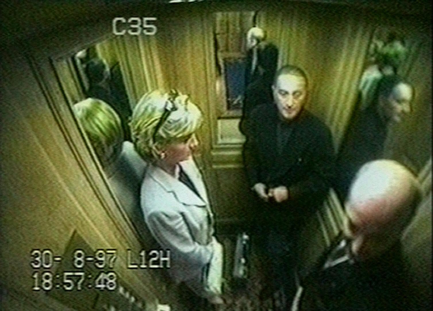 CCTV footage of Diana and Dodi – one of the last pictures of them before their fatal car crash