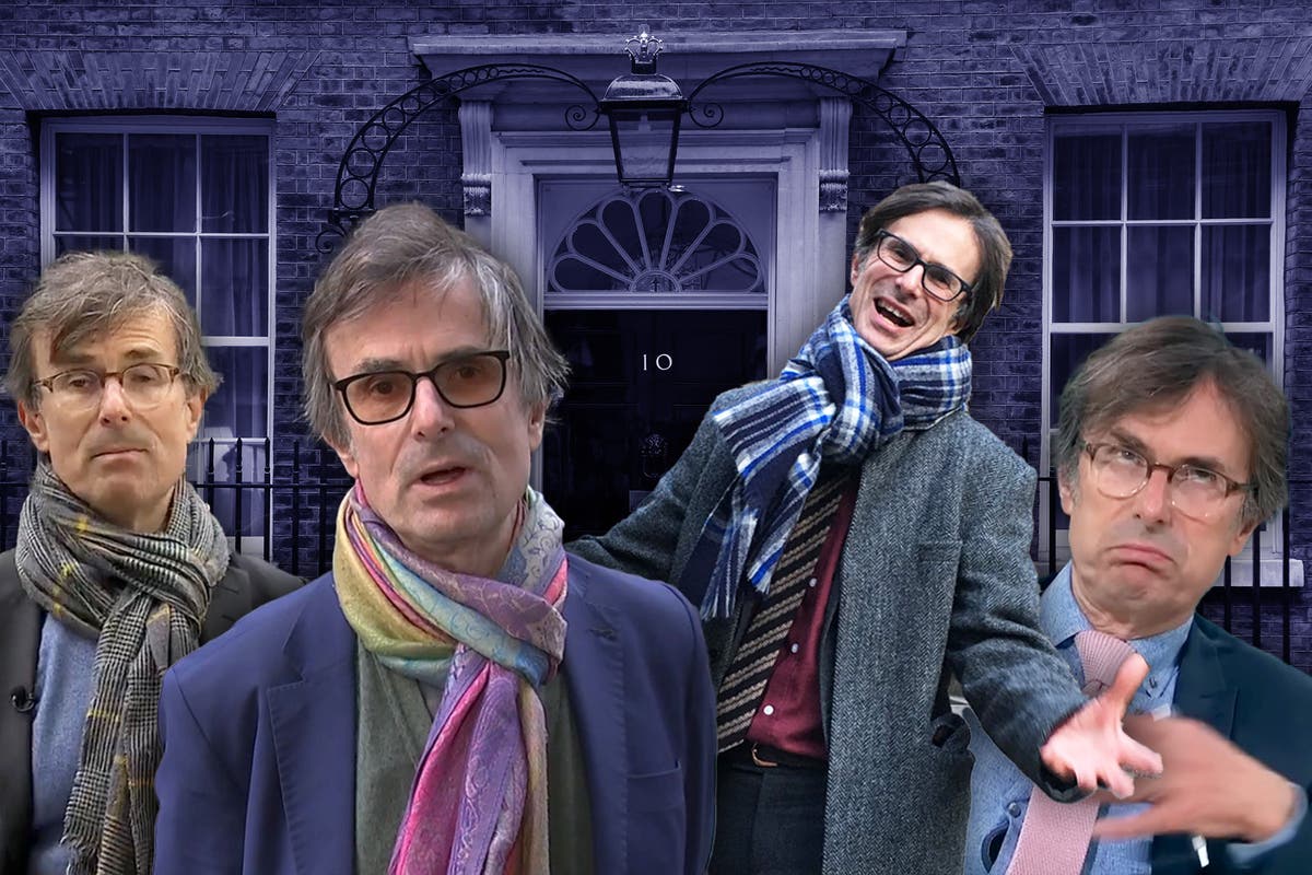 Women’s scarves and crocheted ties - what on earth is Robert Peston wearing?