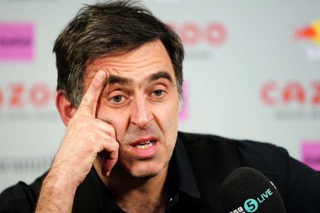Ronnie O’Sullivan has withdrawn from the Champion of Champions event ahead of his opening match on Wednesday (Zac Goodwin/PA)