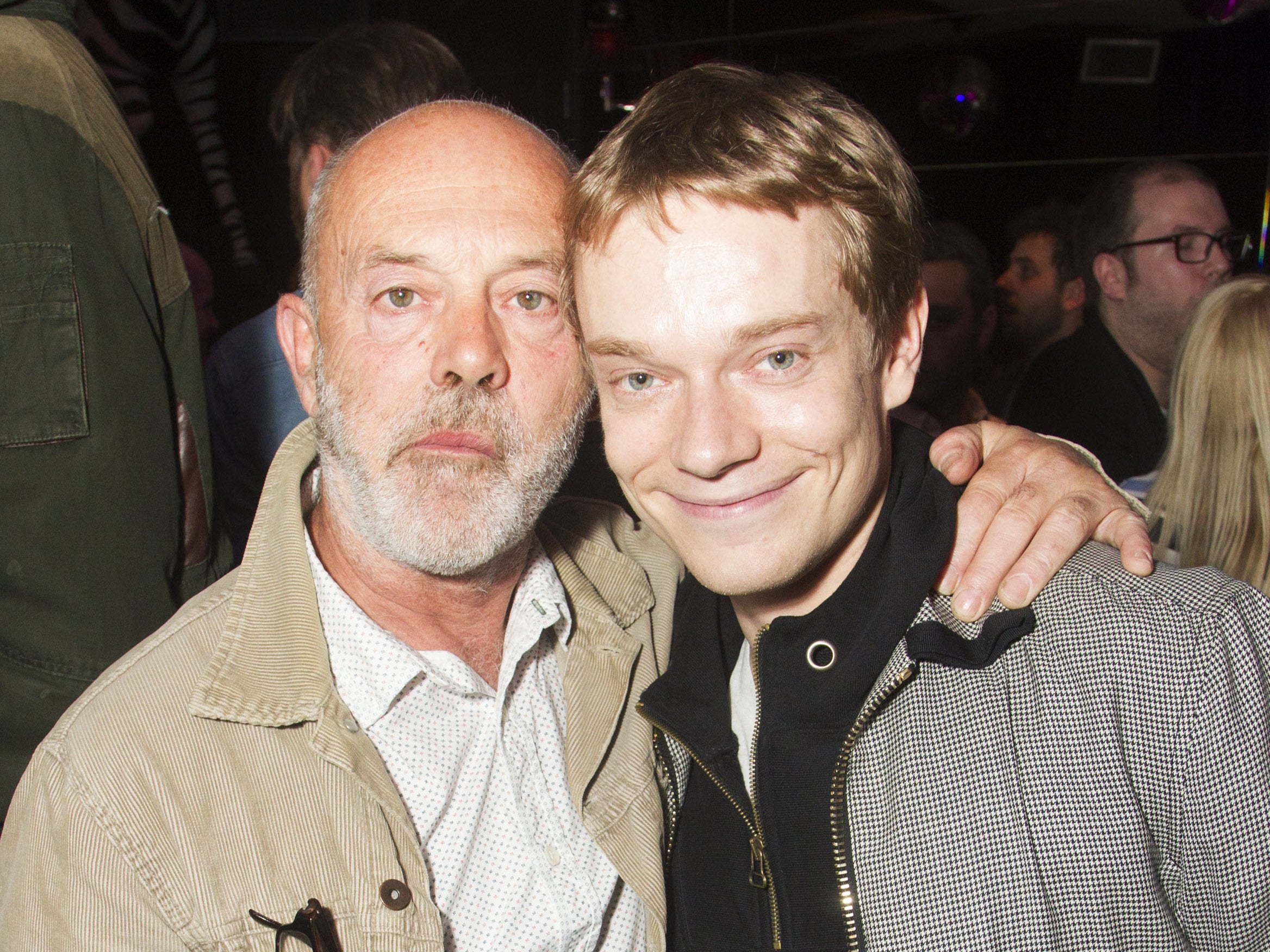 Proud dad: Keith and Alfie Allen pictured together in 2016