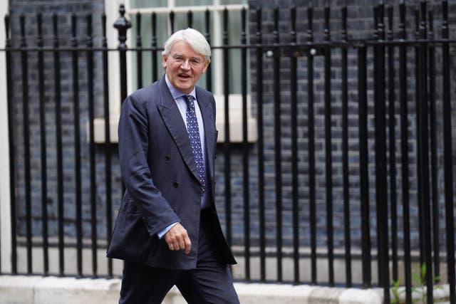 Andrew Mitchell arriving in Downing Street (James Manning/PA)