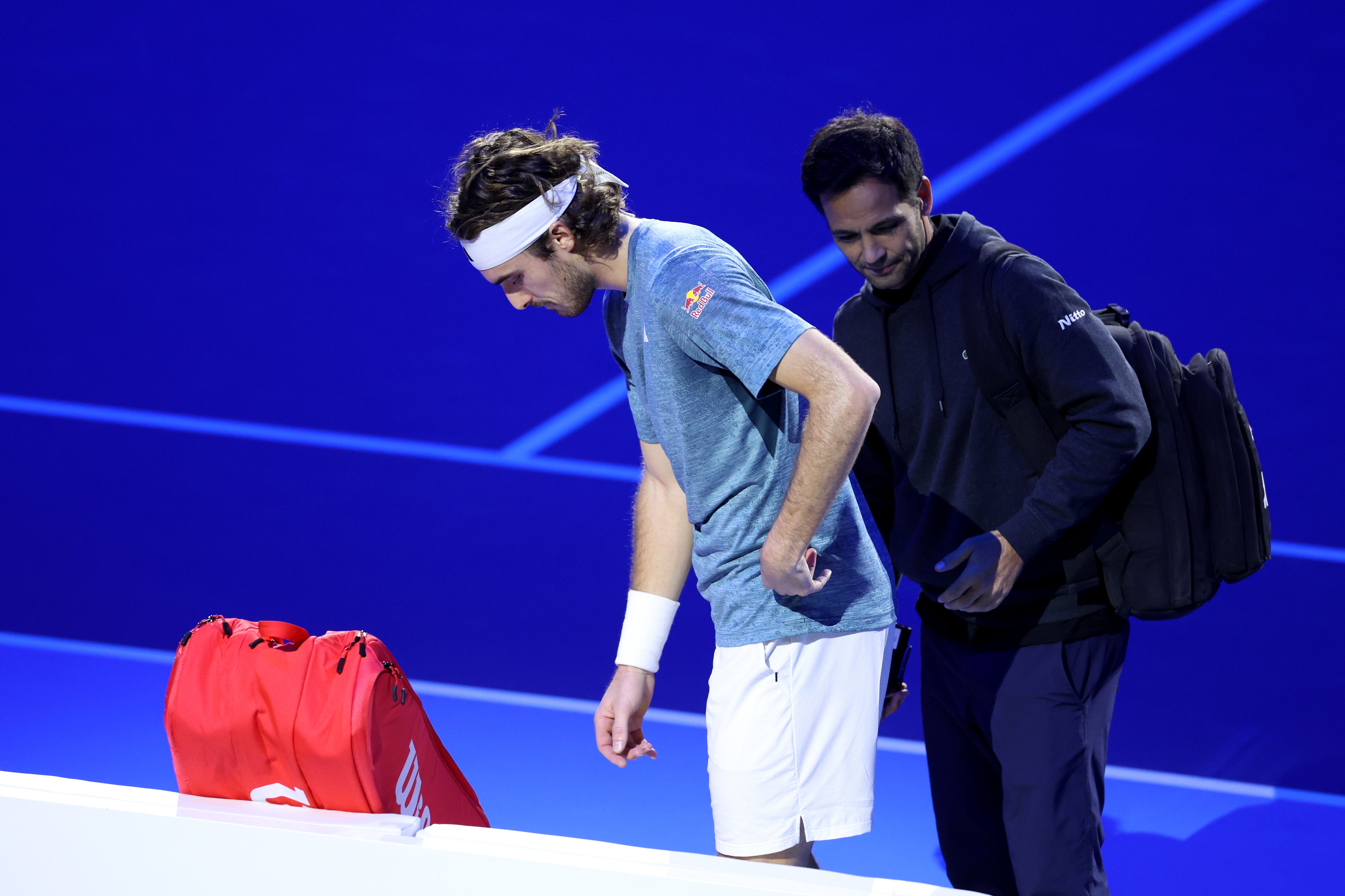 Stefanos Tsitsipas retires just three games into Holger Rune match at ATP Finals The Independent