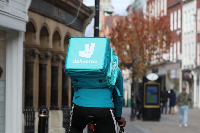 A Deliveroo spokesperson said ‘we take our responsibilities extremely seriously’ (David Davies/PA)