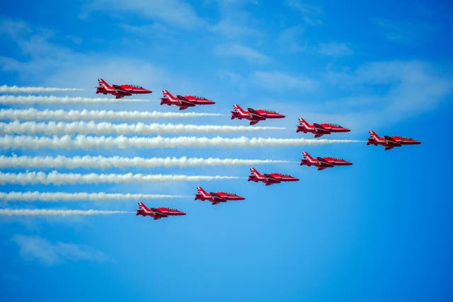 The Red Arrows display team are best described as being in ‘special measures’, defence minister Andrew Murrison said (Pete Byrne/PA)
