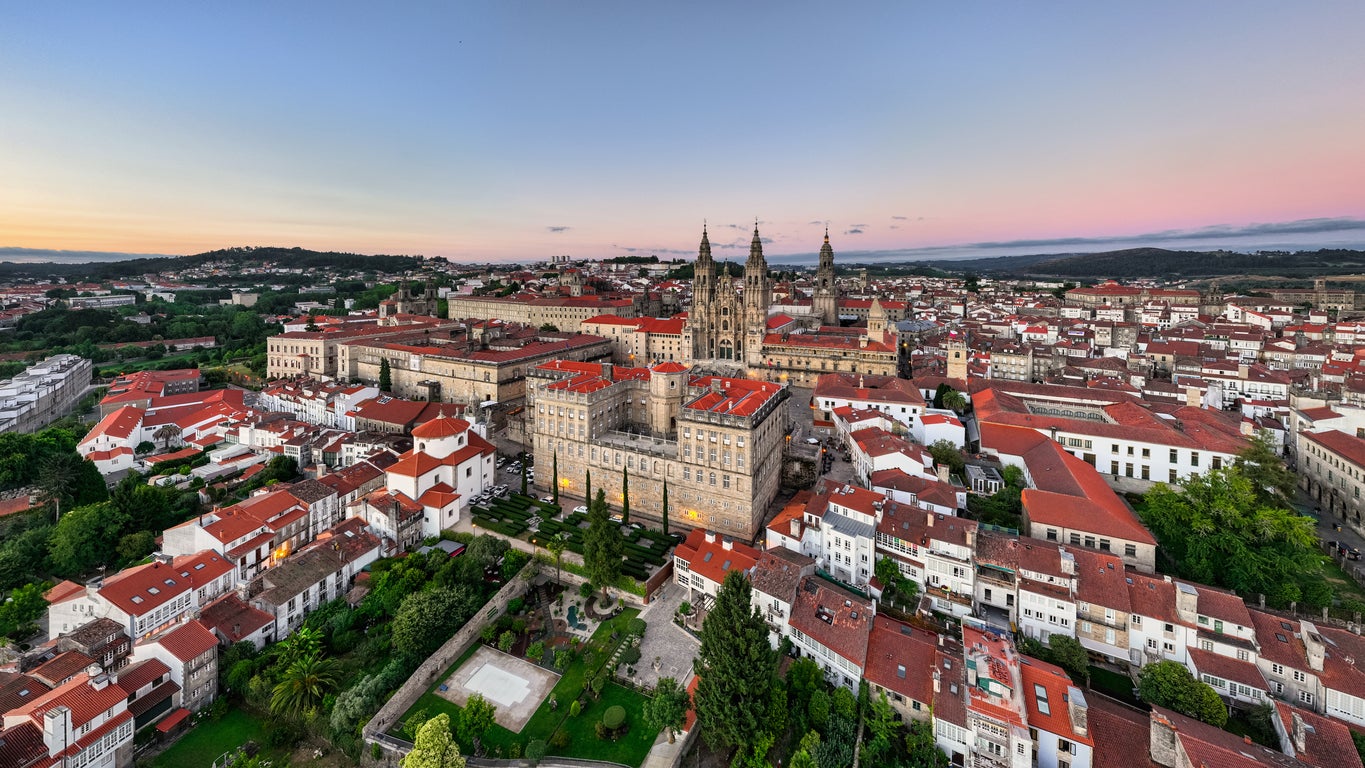 The Camino ends in the capital of the Galicia region