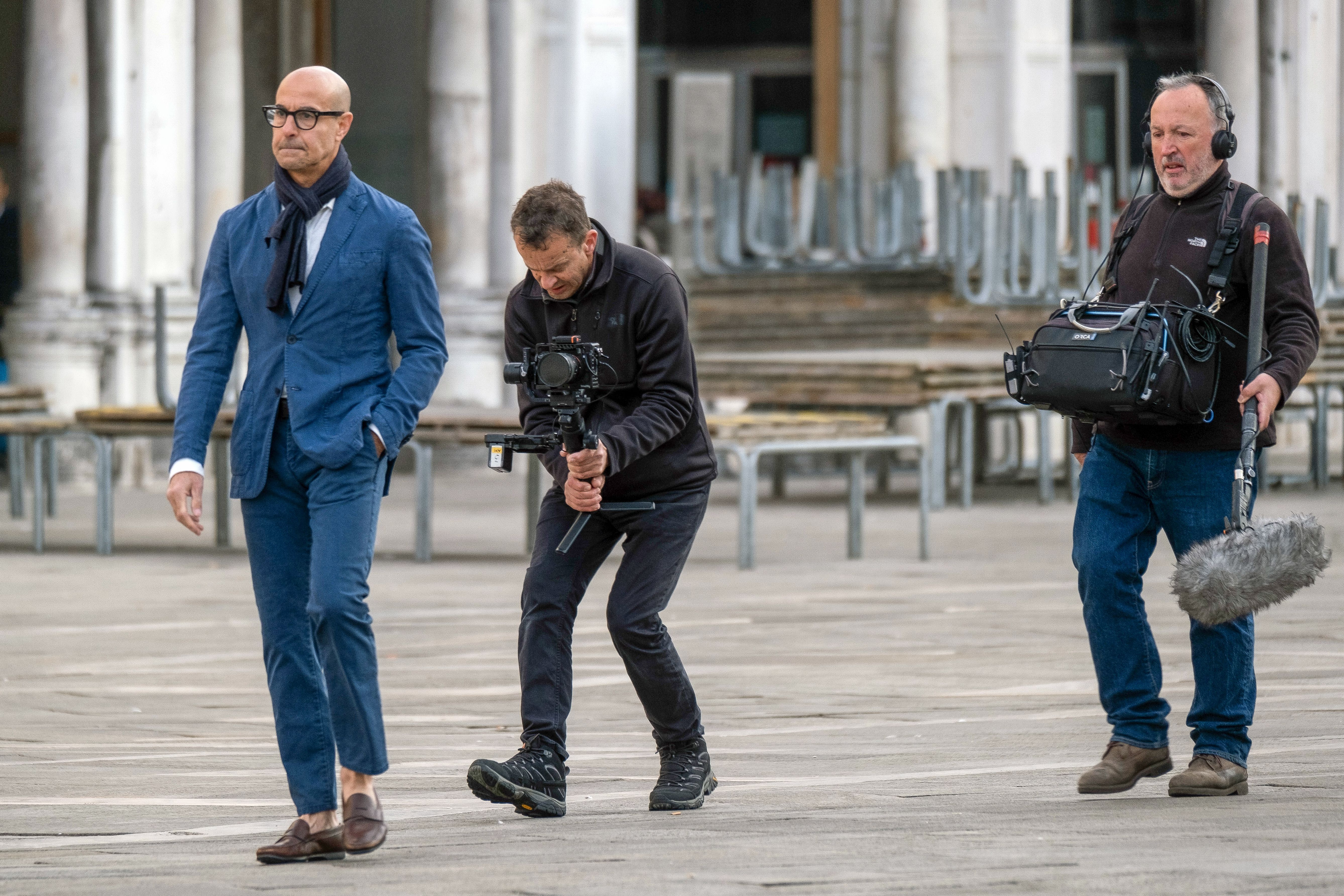 Like Peston, actor Stanley Tucci is a sucker for a good scarf