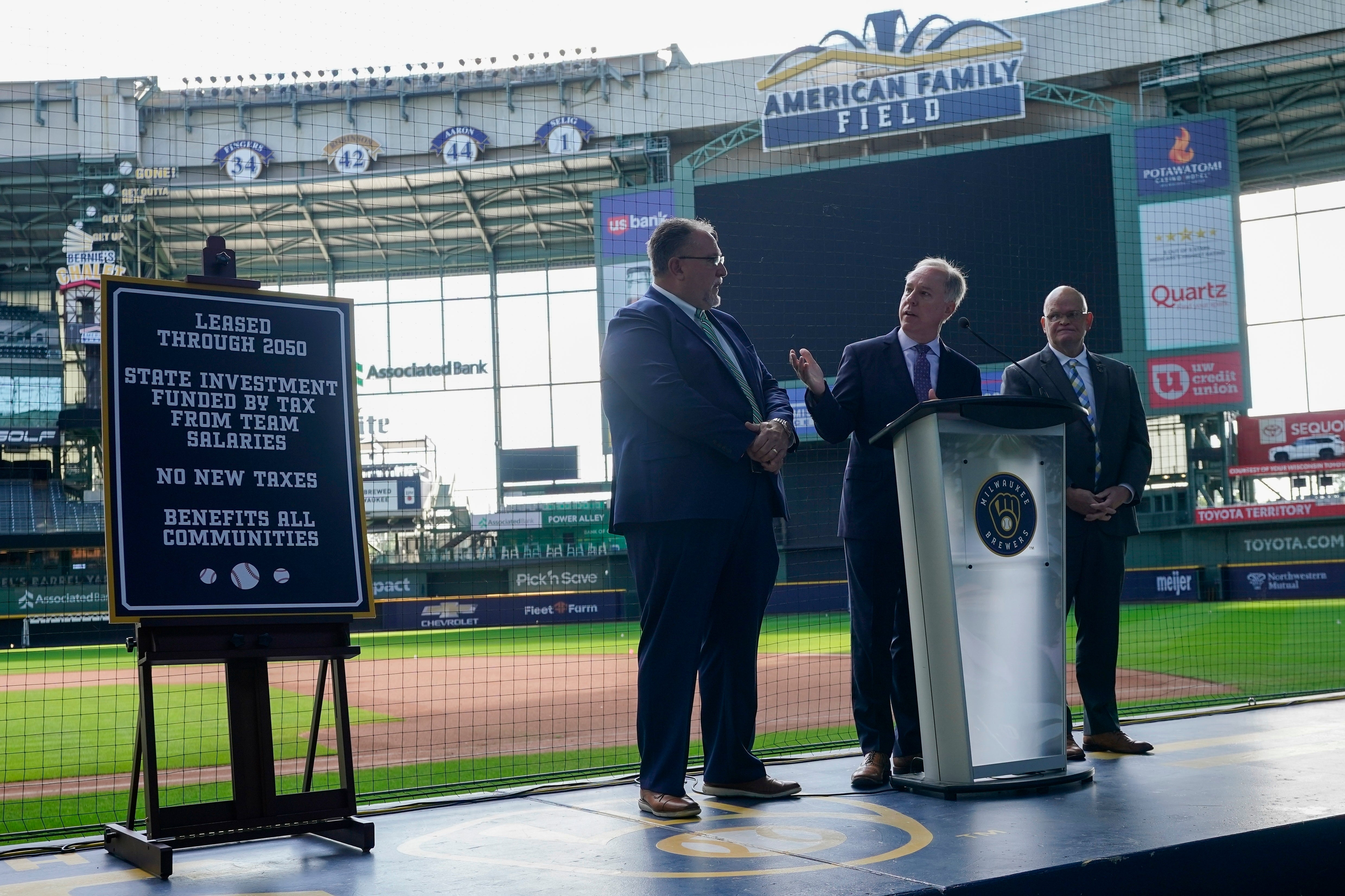 Brewers Stadium Repairs Baseball