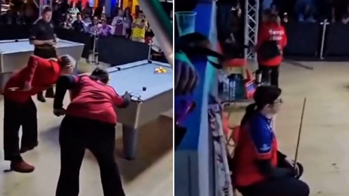 Female pool player refuses to play transgender opponent as she picks up cue and walks off