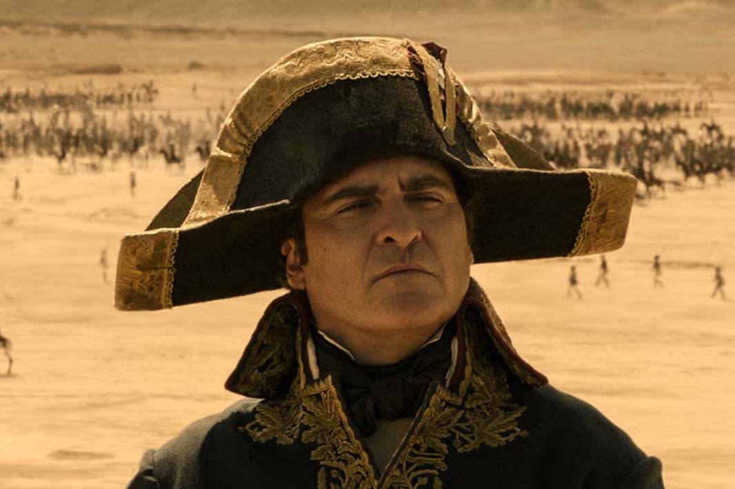 <p>Joaquin Phoenix as Napoleon Bonaparte in Ridley Scott’s historical epic</p>