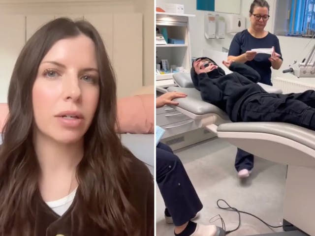 <p>Annie Samples, an American mom living in Copenhagen, went viral on TikTok chronicling her son’s dental visit.</p>