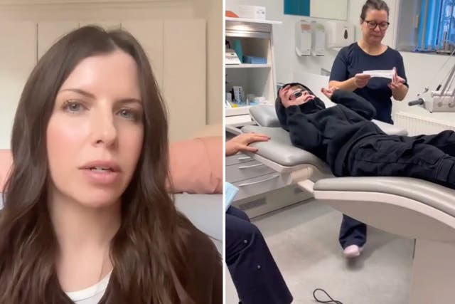 <p>Annie Samples, an American mom living in Copenhagen, went viral on TikTok chronicling her son’s dental visit.</p>