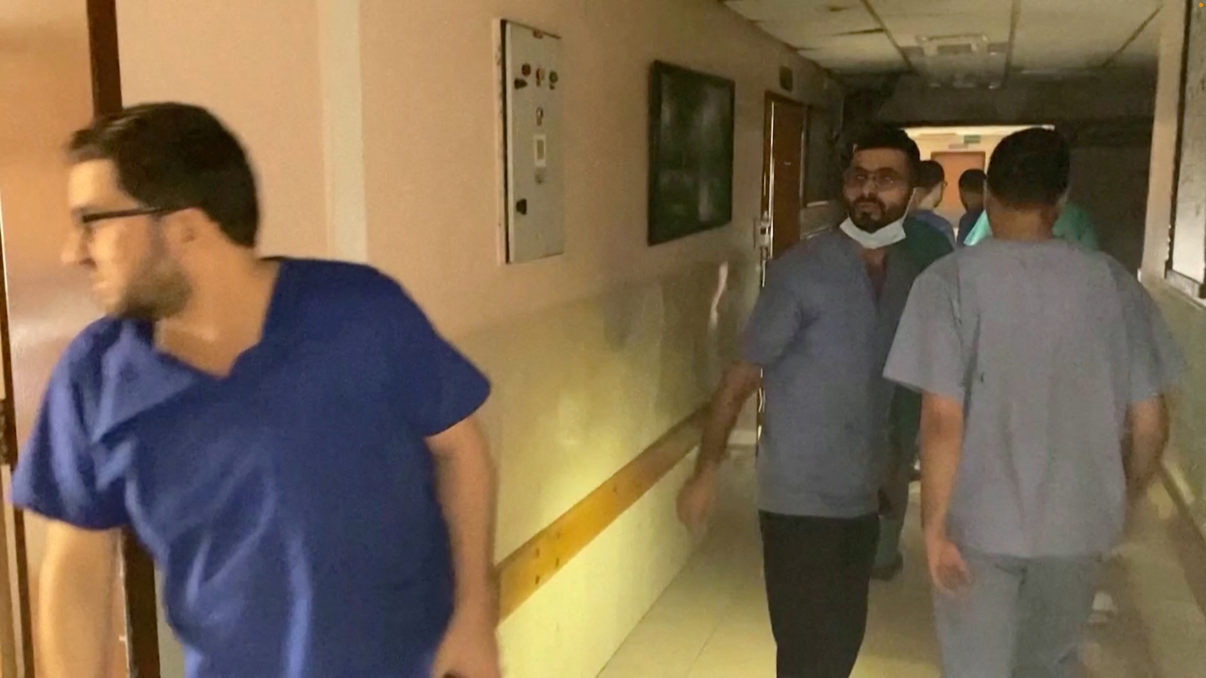 A view inside al-Shifa hospital on Wednesday