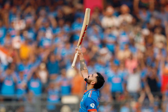 <p>Virat Kohli scored his 50th ODI hundred in  </p>