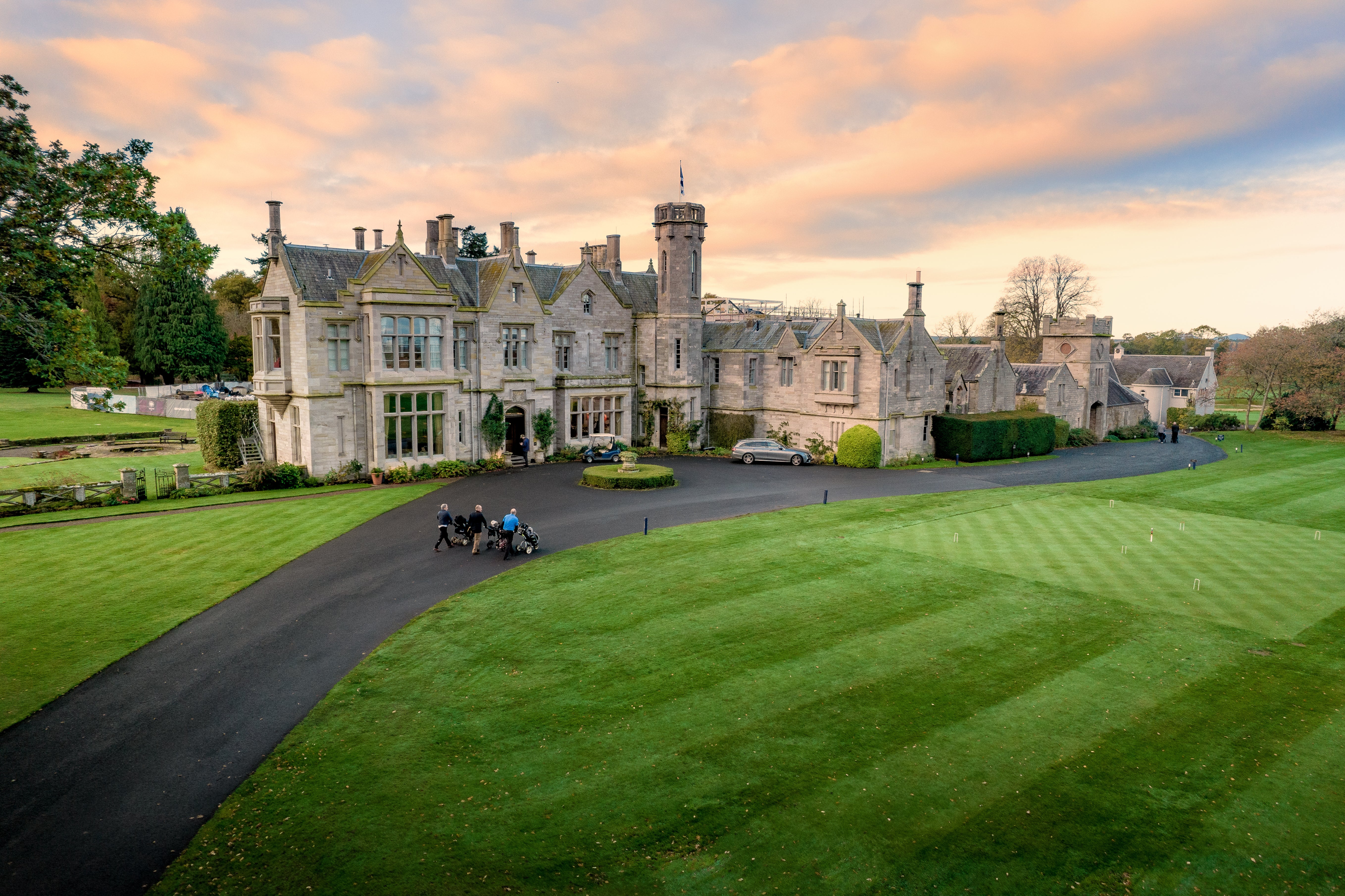 See in the New Year with a Scottish piper, clay pigeon shooting, archery and falconry