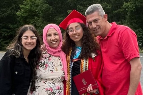 Farah Abuolba, Noha Abuolba, Saja Abuolba and Karam Abuolba.