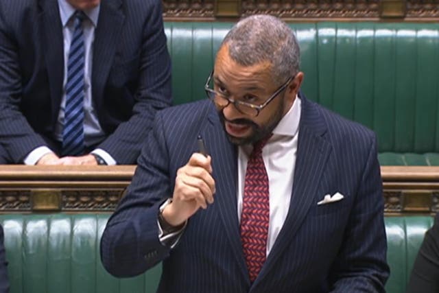 The new Home Secretary was making his first appearance in the Commons (House of Commons/UK Parliament/PA)