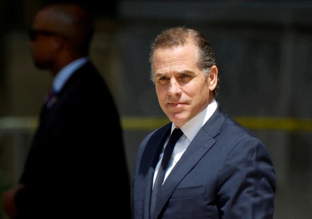 <p>Hunter Biden, son of U.S. President Joe Biden, departs federal court after a  plea hearing on two misdemeanor charges of willfully failing to pay income taxes in Wilmington, Delaware, U.S. July 26, 2023. </p>