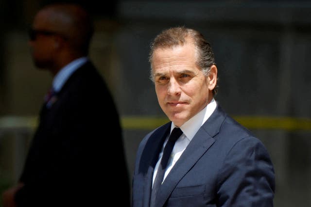 <p>Hunter Biden, son of U.S. President Joe Biden, departs federal court after a  plea hearing on two misdemeanor charges of willfully failing to pay income taxes in Wilmington, Delaware, U.S. July 26, 2023. </p>