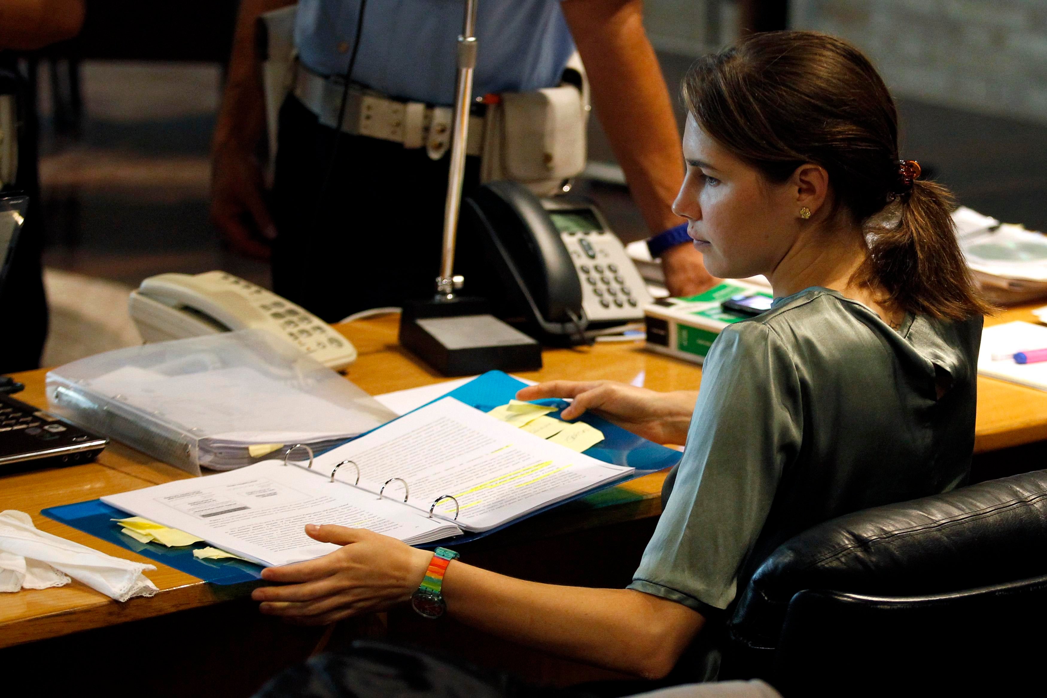 Amanda Knox during her 2009 trial