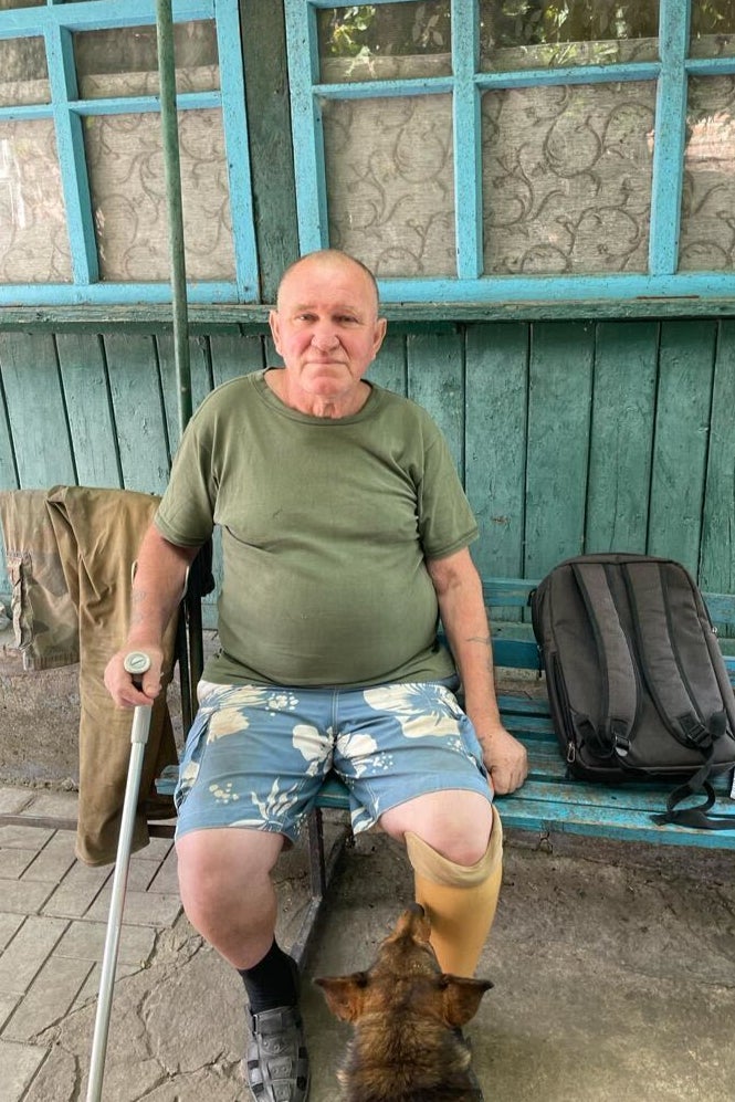 Valeryi Hrusko, who lost a foot to a boobytrap