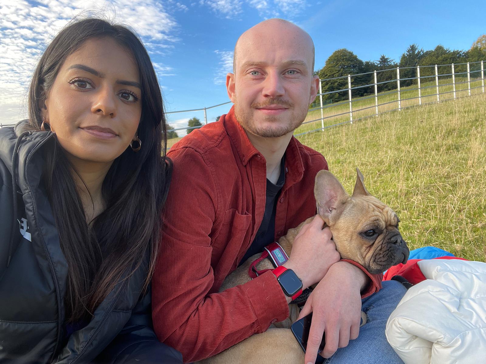 Preeti Atwal, pictured with Mr Lismore, fears she may now be “imprisoned” in her home