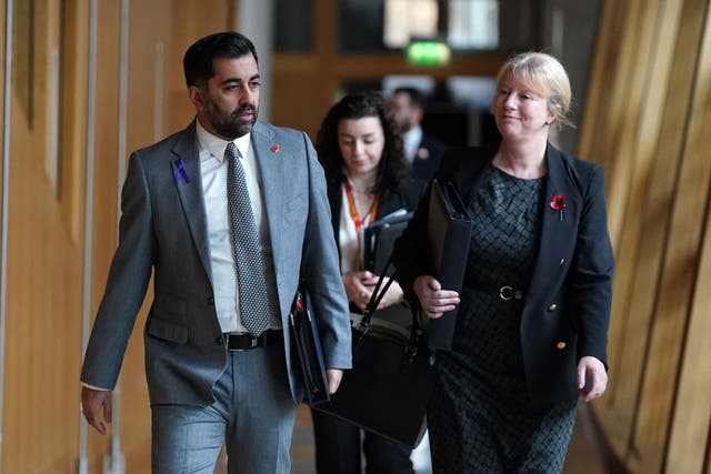 Humza Yousaf and Shona Robison dismissed suggestions they had mislead Parliament (Andrew Milligan/PA)