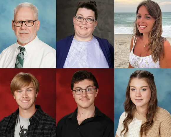 Top (L-R): Dave Kennat, Shannon Wigfield, and Kristy Gaynor. Bottom (L-R): John W. Mosely, Jeffery D. Worrell, and Katelyn N. Owens