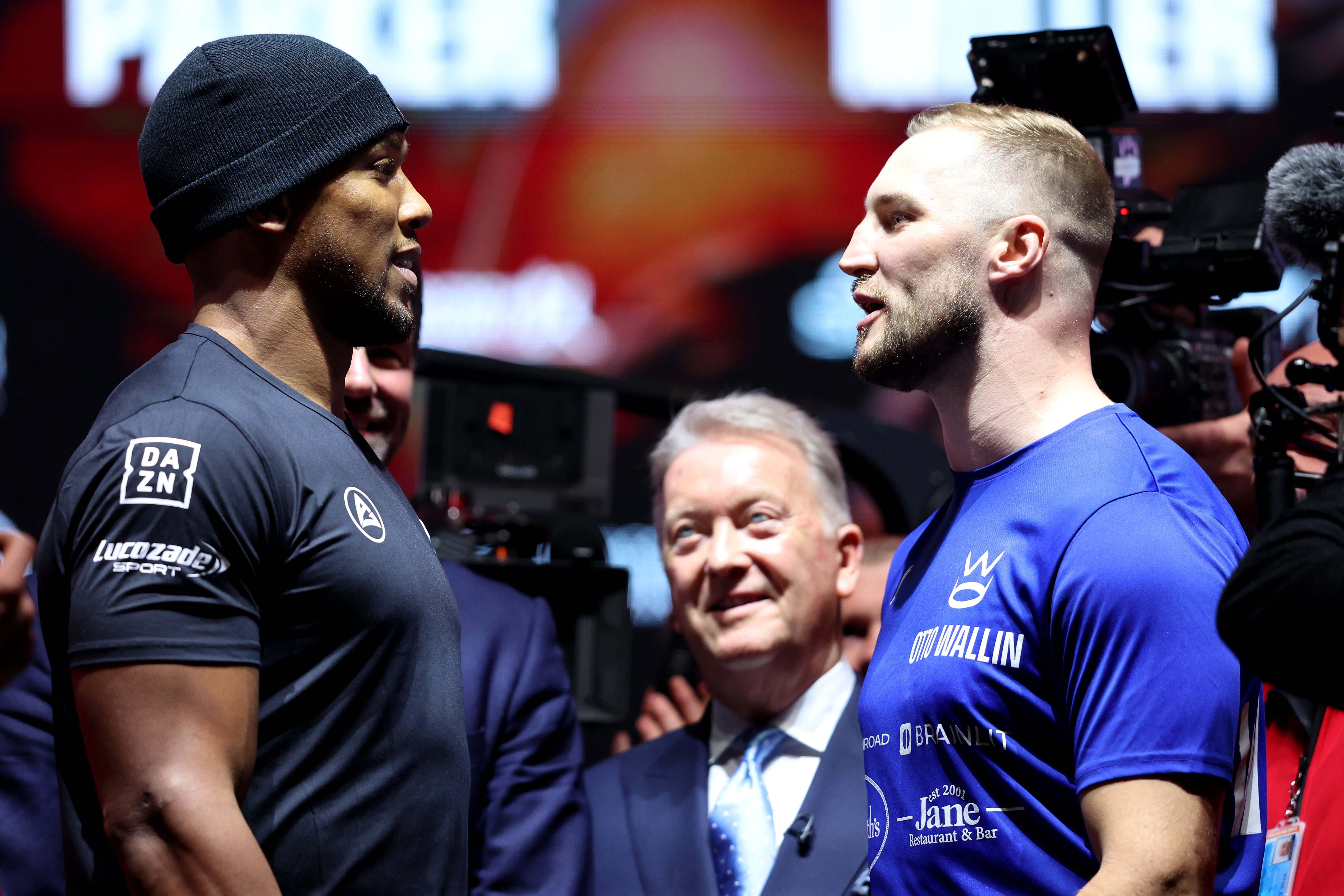 Joshua faces off with Otto Wallin, whom he beat twice in the amateurs and later sparred with
