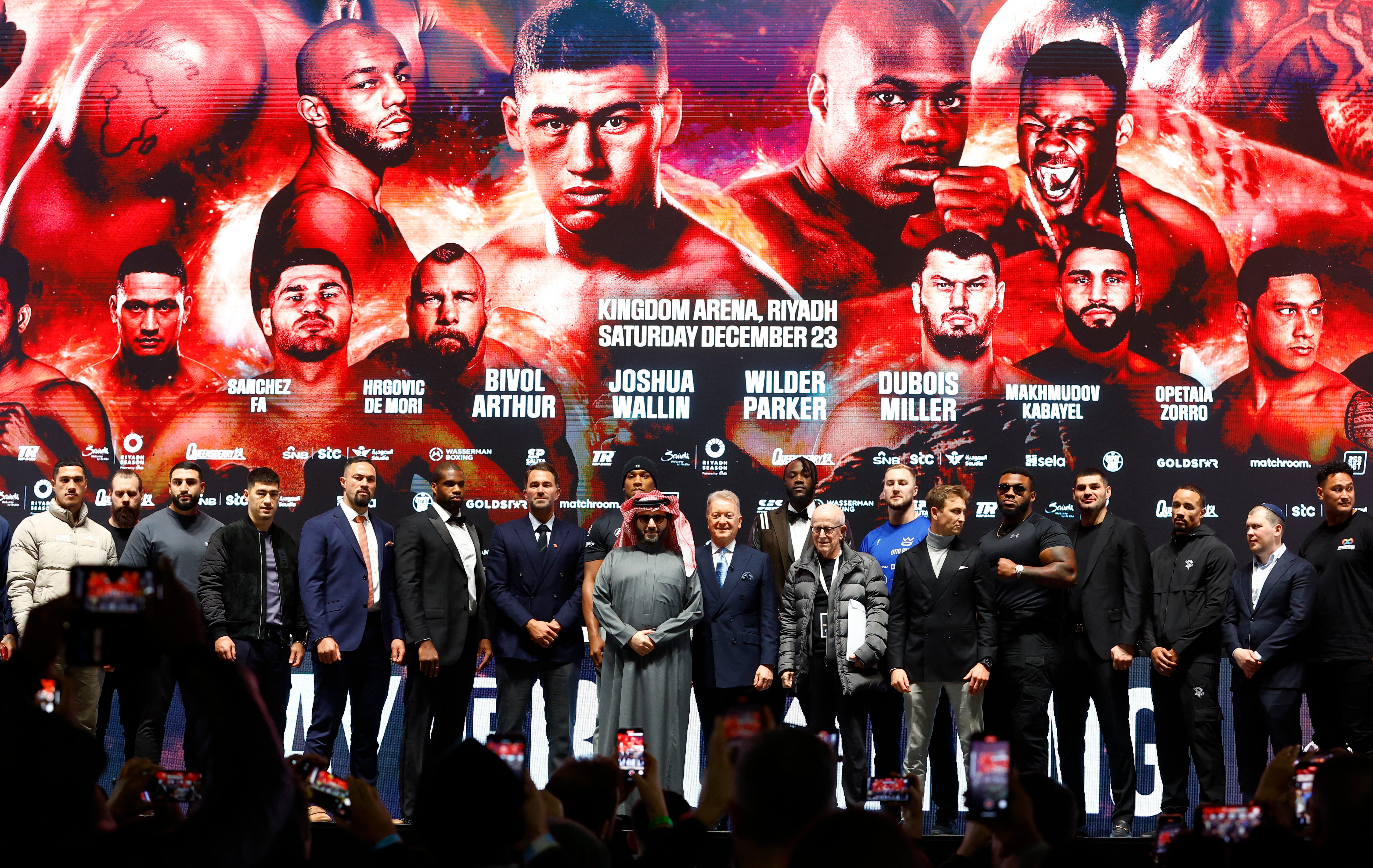 The press conference marked an astonishing gathering of fighters and promoters