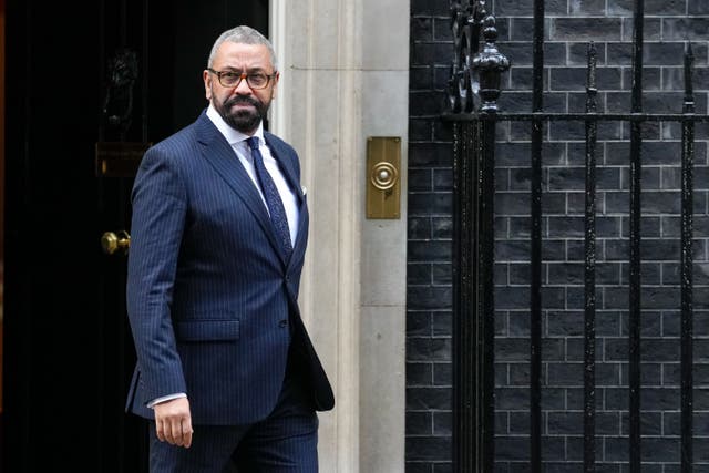 Home Secretary James Cleverly was a Territorial Army officer in the Royal Artillery (PA)