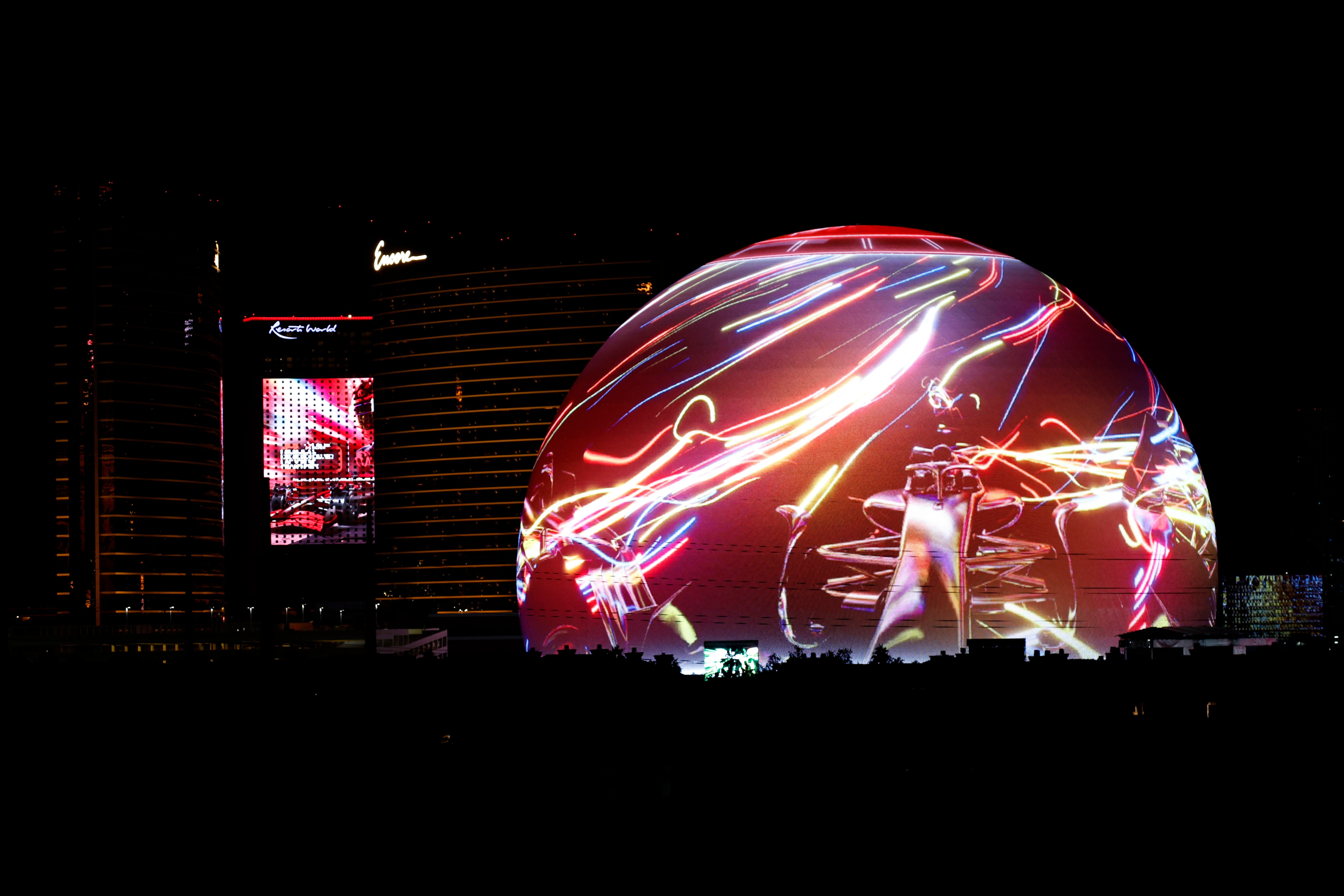 <p>Irish band U2 have paused their Sphere residency during the Las Vegas Grand Prix </p>