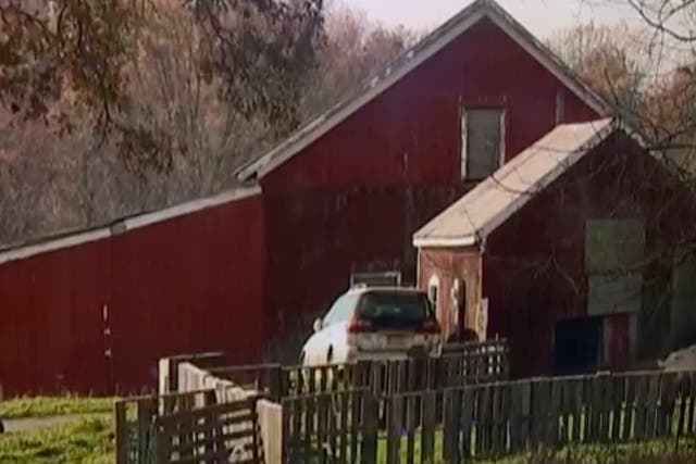 <p>One of the farms where FBI and NYPD officials are searching for bodies</p>