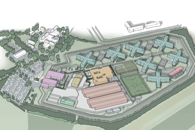 An image of what the new prison adjacent to HMP Gartree near Market Harborough would look like (MoJ/PA)