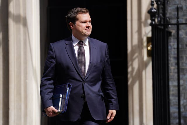 Immigration minister Robert Jenrick said the potential extension of the visa period for Ukrainians in the UK is being kept under ‘consistent review’ (James Manning/PA)
