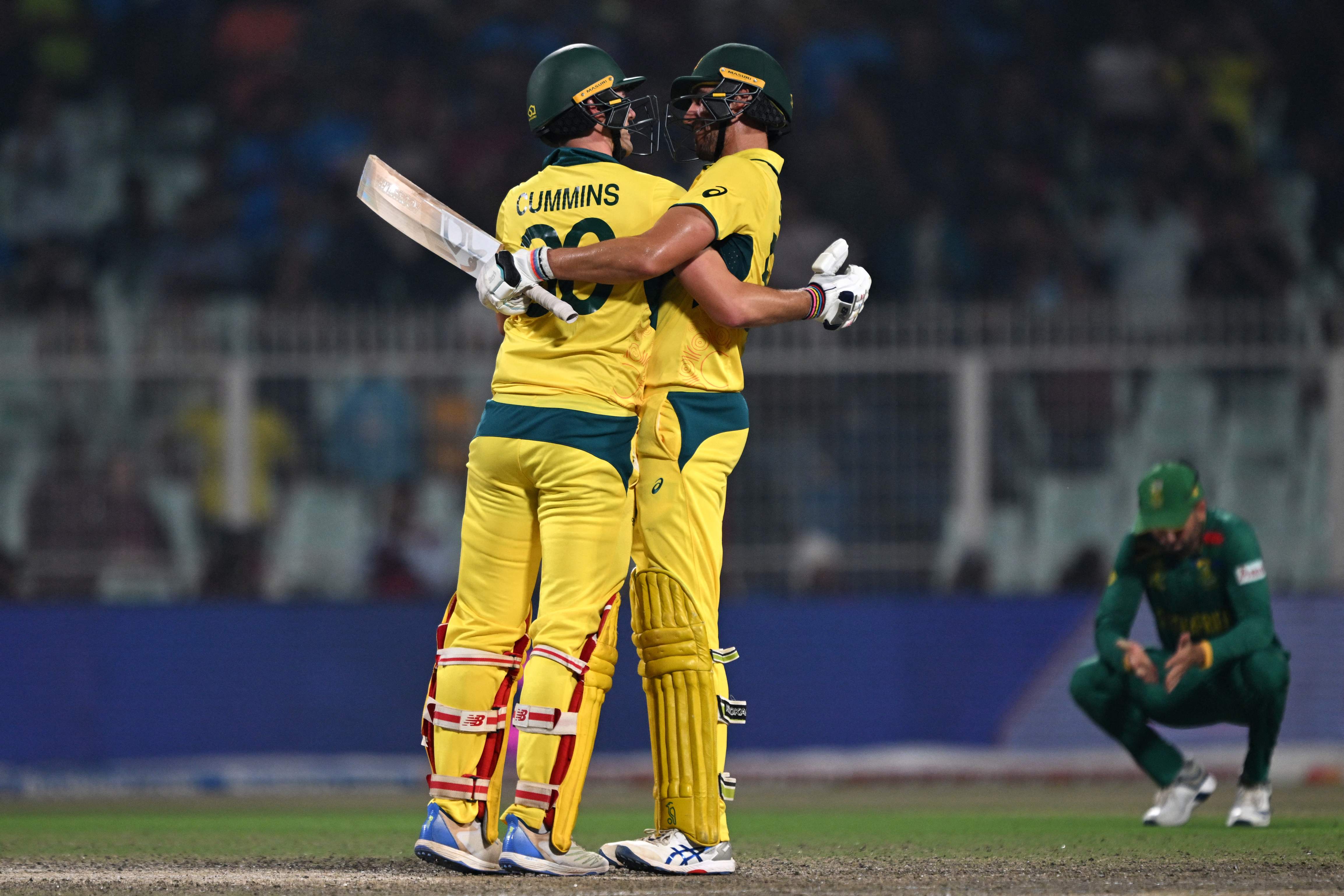 Australia beat South Africa by three wickets in the Cricket World Cup semi-final