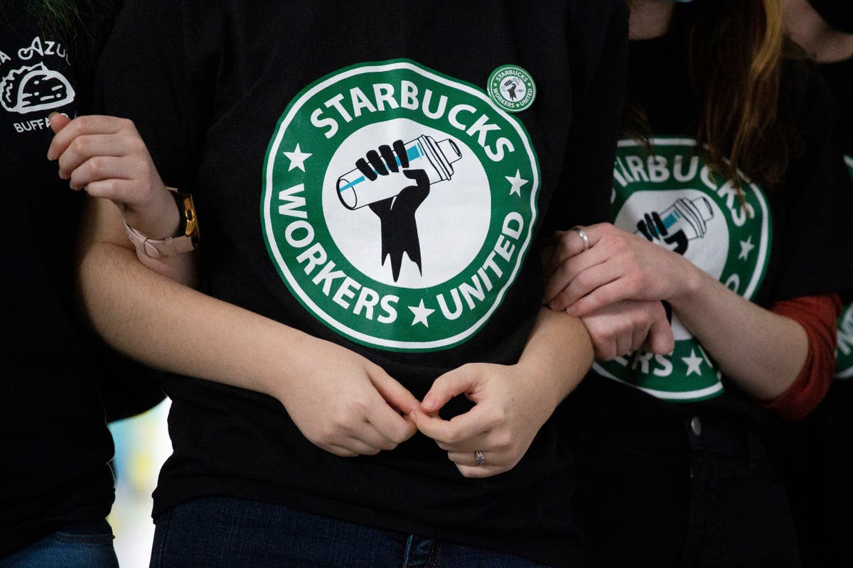 Thousands of Starbucks workers go on a one-day strike, one of busiest days of year for the chain