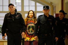 Russian artist jailed for seven years over anti-war supermarket protest