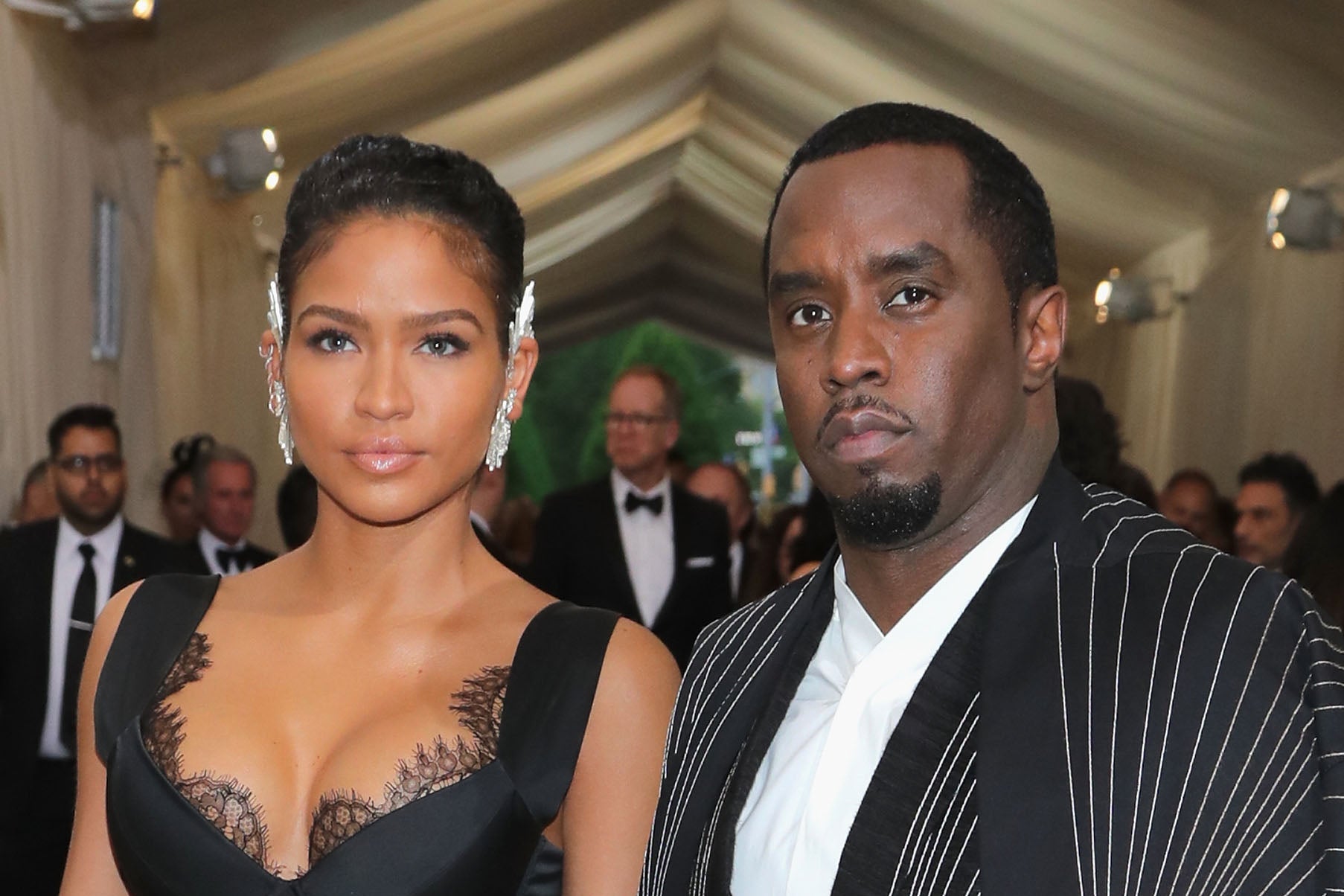 Cassie (left) and Sean ‘Diddy’ Combs at the 2017 Met Gala