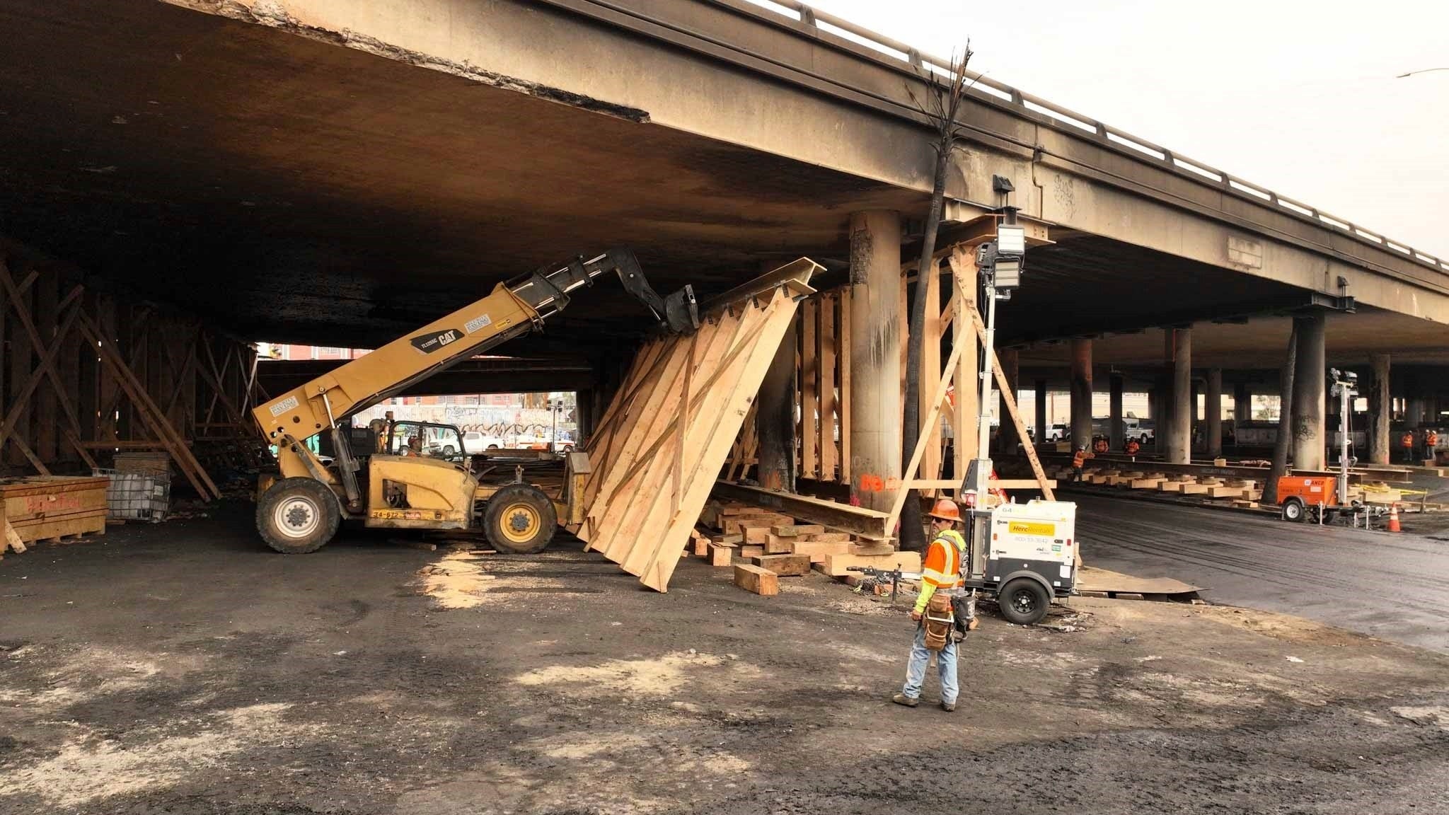 L autoroute De Los Angeles Ferm e Apr s Un Incendie Rouvrira Mardi
