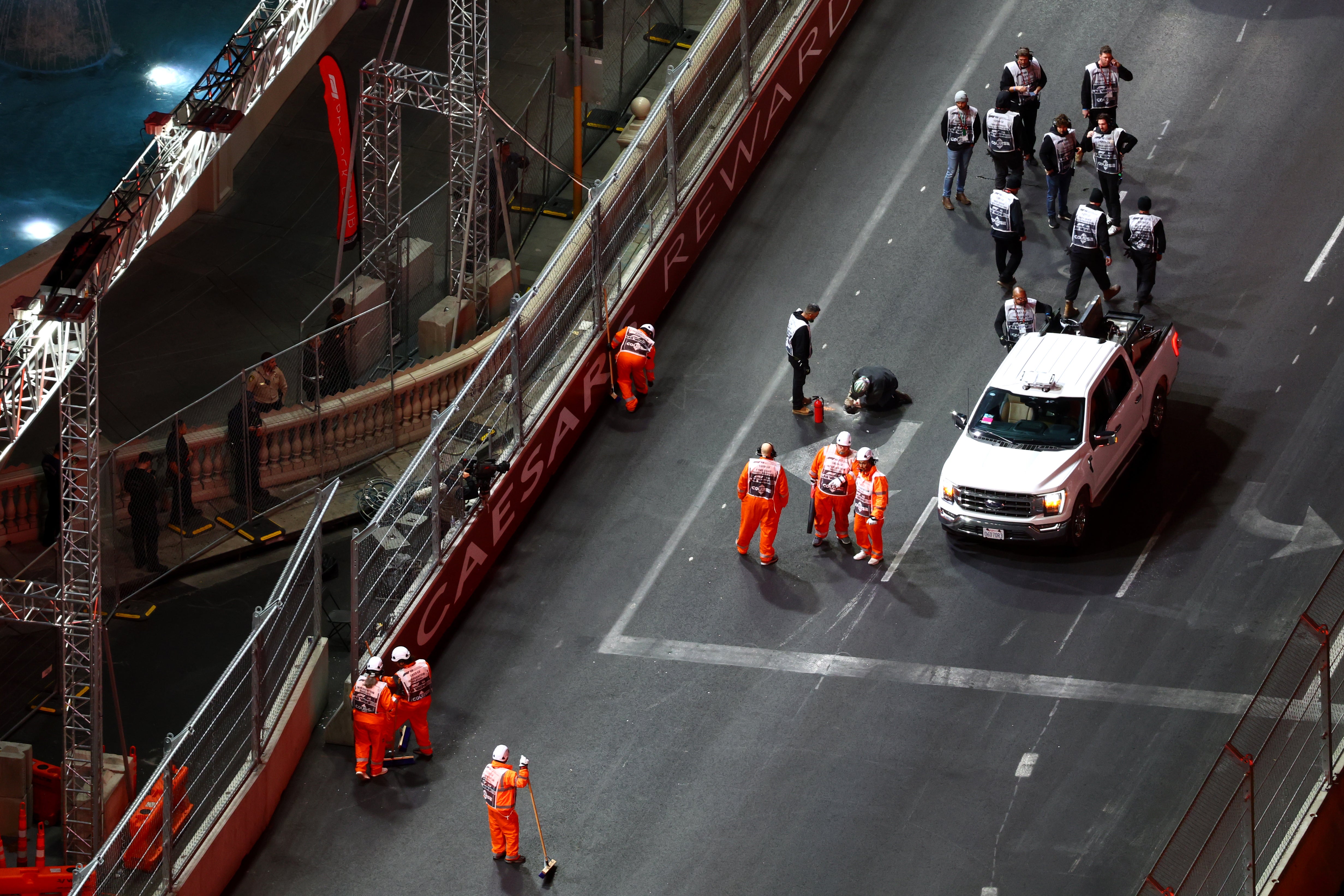 Formula 1 Las Vegas Grand Prix Practice Ended By Drain Cover